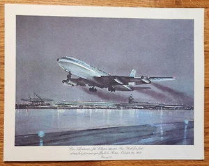 Pan Am Flight Menu Boeing 707 Historic Flight Series 1982 - Bild 1 von 2