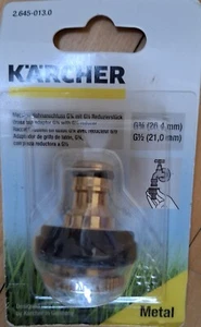 Kärcher Messing-Hahnanschluss G3/4" mit G1/2" Reduzierstück - Bild 1 von 2