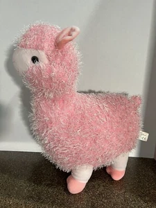 Llama Kelly Toy Plush Stuffed Animal 16” Alpaca Fluffy Pink Plush - Picture 1 of 7