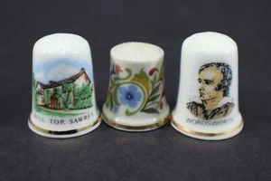 Fingerhüte 3er Set Bone China nicht passend Woodsworth Avon Hill Top Sawrey - Bild 1 von 18