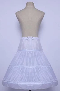 Enagua de boda de 3 aros crinolina niñas vestido de princesa falda interior - Imagen 1 de 13