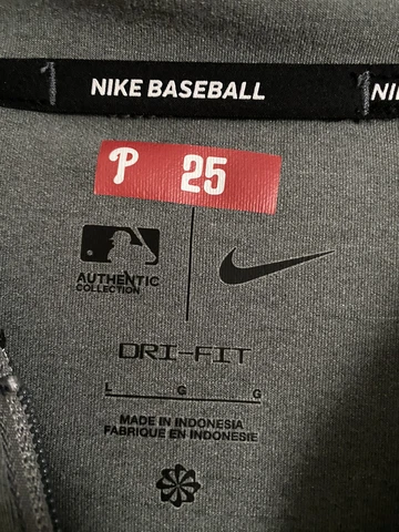 Philadelphia Phillies #25 Joe Girardi Team Issue NIKE Zip Hoodie Sweatshirt Jkt Cover
