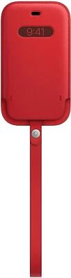 Genuine Apple iPhone 12 Mini Leather Sleeve Case with MagSafe - (PRODUCT) RED — 第 1/4 张图片