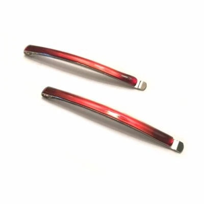 Pin de pasador de pasador de pinza de pelo lateral pequeña delgada Delsol color brillante hecho en Francia Foto 1 de 3