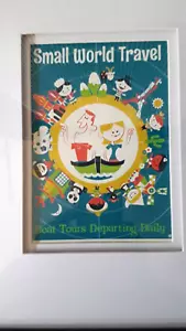 GERAHMTE DISNEY KLEINE WELTREISE BOOTSTOUREN TÄGLICH DAVE PERILLO 14x14 FAHRKUNST - Bild 1 von 4
