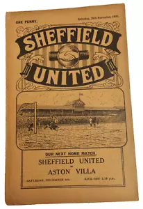 1930/31 Sheffield United Reserves V Burnley Reserves 29th Nov Cent League - Picture 1 of 3