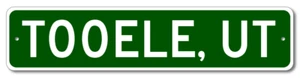 Tooele, Utah Metal Wall Decor City Limit Sign - Aluminum - Picture 1 of 1