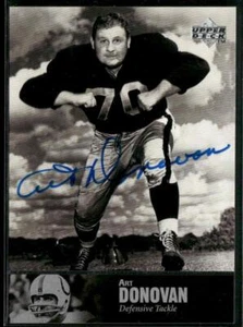 1997 Upper Deck Legends #AL-30 Art Donovan Autografi - Foto 1 di 2