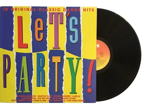 Lets Party Vinyl Record 1988 Michael Jackson Donna Summer Bee Gees Hot Chocolate - Picture 1 of 7