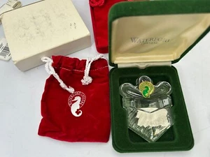 Waterford Crystal Christmas Holiday Ornament 1996 Weihnachtsgeschenk Geschenkbox - Bild 1 von 3