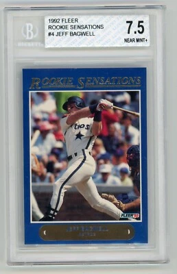 1992 Fleer - Rookie Sensations #4 Jeff Bagwell BGS 7.5 - Image 1 of 2