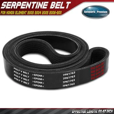69.47 inch Serpentine Belt for Honda Element 2003 2004 2005 2006-2011 L4 2.4L - Image 1 of 4