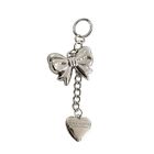 Aloy Heart Bowknot Pendant Keychain Bows Key Chain Multi-Functional Phone Chain