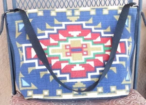 Canvas Stencil Purse 789-HIPC Southwest Southwestern Design Sturdy Cotton Bag - Picture 1 of 5