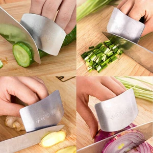 BUY ONE GET ONE FREE Kitchen Finger Protector Stainless Steel Slice Shield Tools - Picture 1 of 4