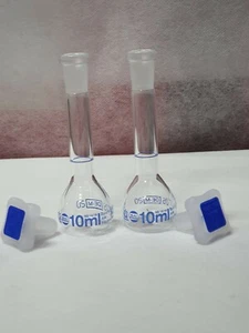 BRAND BLAUBRAND volumetric flask volume 10 mL, accuracy: 0.04 mL NS 10/19 37 - Picture 1 of 4