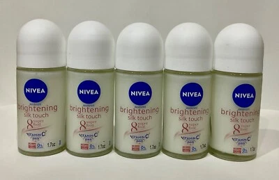 NIVEA Brightening Silk Touch Roll On Super Food Vitamina C 1,7 oz 50 ml (paquete de 5) Foto 1 de 3