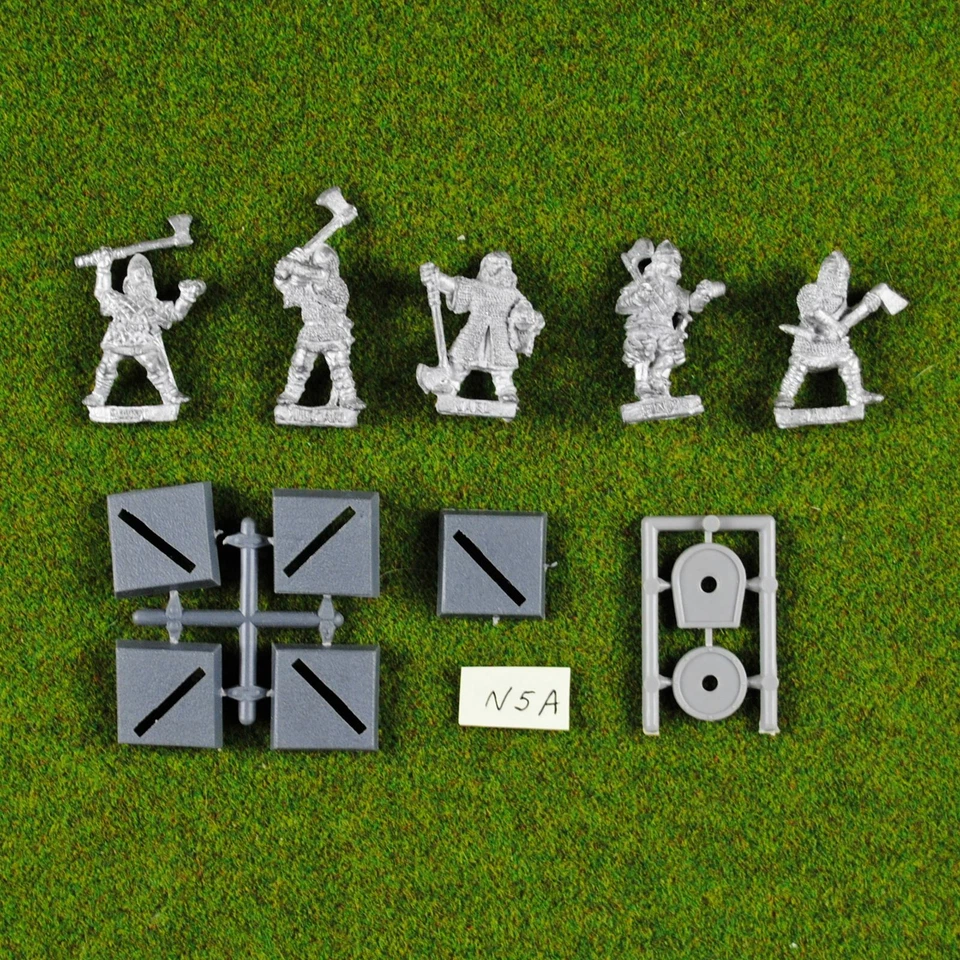 Warhammer Norse / Barbarians (x5) Metal - Rare & OOP - Classic Citadel Nordic - Image 1 of 1