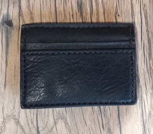 Schwarze Bison Geldbörse mit Geldklammer Made in USA - Bild 1 von 4