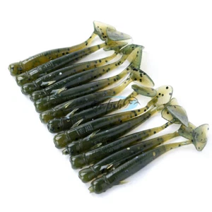 12X Señuelo Plástico Suave Bajo Baño Perca Pesca en Hielo Micro Sombra Gusano Cebo 2" - Imagen 1 de 7