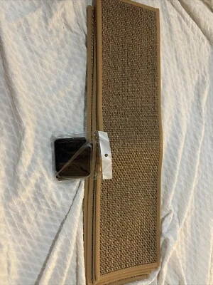 Escaleras de lino natural para peldaños de madera paquete de 15 antideslizantes lavables 30x8 Foto 1 de 4