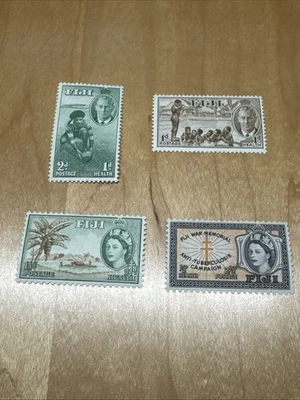 Fiji Stamps  B1 B2 B3 B4 Unused (Lot 4 File 45) - Image 1 of 4