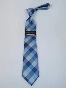 Corbata para hombre Tommy Hilfiger clásica tejida sensación sedosa #Tommy-2 azul - Imagen 1 de 6