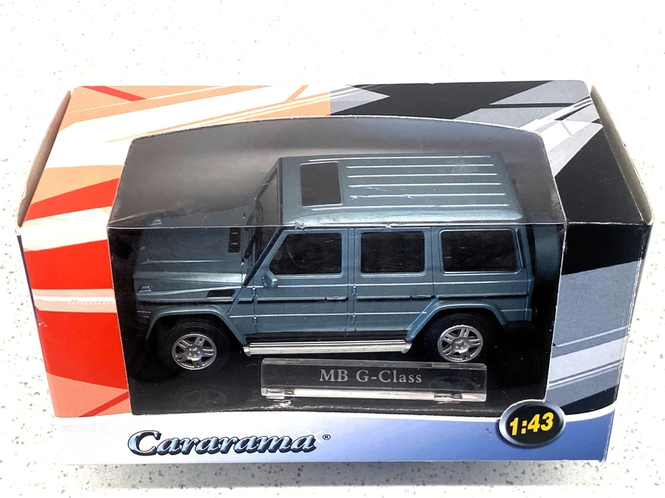 Cararama / Hongwell  MERCEDES G-CLASS - Bleu 1:43 + Boite - Modèle en état neuf. - Photo 1/1