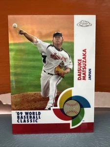 2009 Topps Chrome Baseball Daisuke Matsuzaka Red Refractor #’d 25 - Picture 1 of 4
