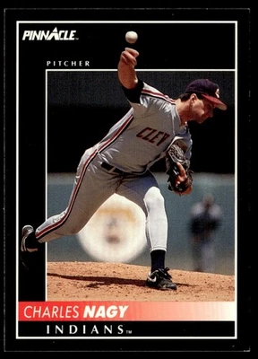 1992 Pinnacle Charles Nagy Cleveland Indians #383 - Image 1 of 2