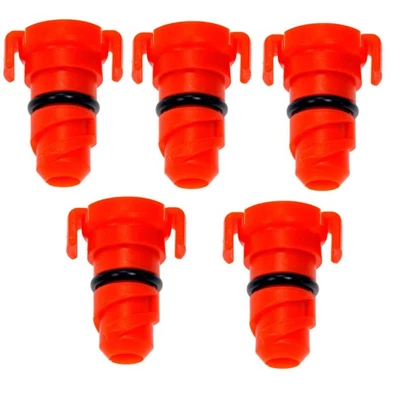 For Lincoln Aviator 2021-2025 Engine Oil Drain Plug Gasket 5 Pieces Orange/Black - Image 1 of 4