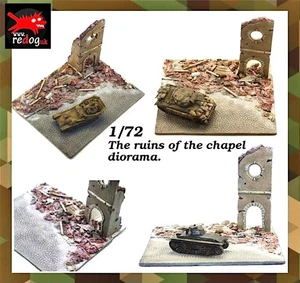 Redog 1/72 Ruined Chapel Scale Model Display Base / R8 - Bild 1 von 3