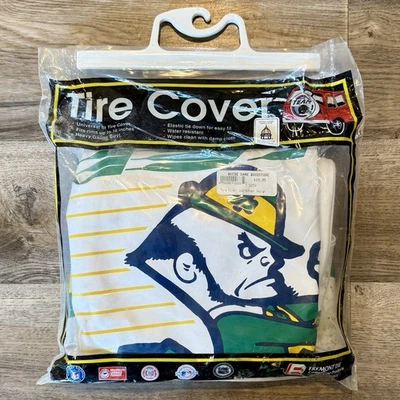 Notre Dame NCAA Officially Licensed Fremont Die Tire Cover  & BONUS ND Car Flag - Image 1 of 4