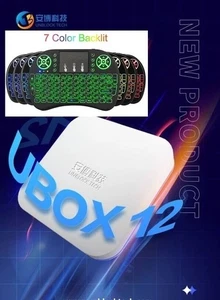 ✅2025 Unblock Tech Ubox 12 TV Box 安博12 最新安博澳洲第12代 UBOX12 中文电视盒子+送迷你键盘 - Picture 1 of 13