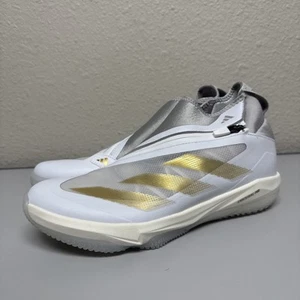 Adizero Impact + Turf Trainer Cloud White/ Gold Metallic Sz 8.5 New IF8497 New - Picture 1 of 6