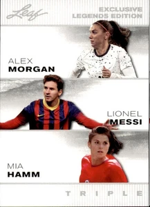 ALEX MORGAN/Lionel Messi/MIA HAMM 2024 LEAF EXCLUSIVE LEGENDS EDITION #ELE-34 - Picture 1 of 2