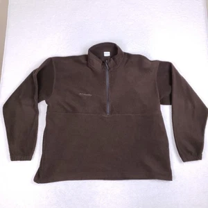Columbia Fleecepullover XXL braun Quarter Zip Mock Neck 100% Polyester - Bild 1 von 9