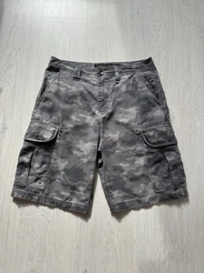 Oakley Gray Camouflage Cargo Shorts Camo Print Embroidered Outdoor Cotton 32 - Picture 1 of 10