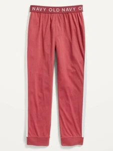 Old Navy Boys Side Stripe Pajama Joggers Red Size Medium NWT  - Picture 1 of 4