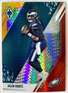 2021 Panini Phoenix Football Jalen Hurts Fire Burst Card #73 Philadelphia Eagles - Picture 1 of 2