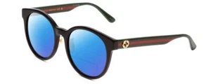 GUCCI GG0416SK Women Round Polarized BI-FOCAL Sunglasses in Black Red Green 55mm - Picture 1 of 10
