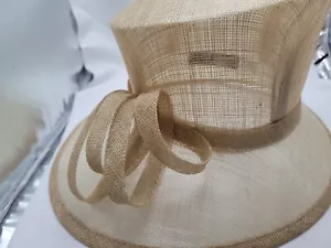 Debut Hochzeit Hut beige Wirbel Brautmutter Rennen Cocktail formell Hochzeit - Bild 1 von 12