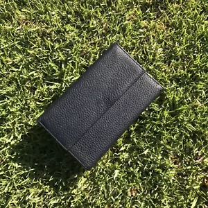 Coccinelle Navy Authentic Designer Signed Card Holder Wallet Small Size Purse - Picture 1 of 19