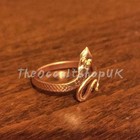 3 X Kupfer Schlangen Ring Verstellbar Chakra Yoga Naga Puja Karma Keltisch Gotik