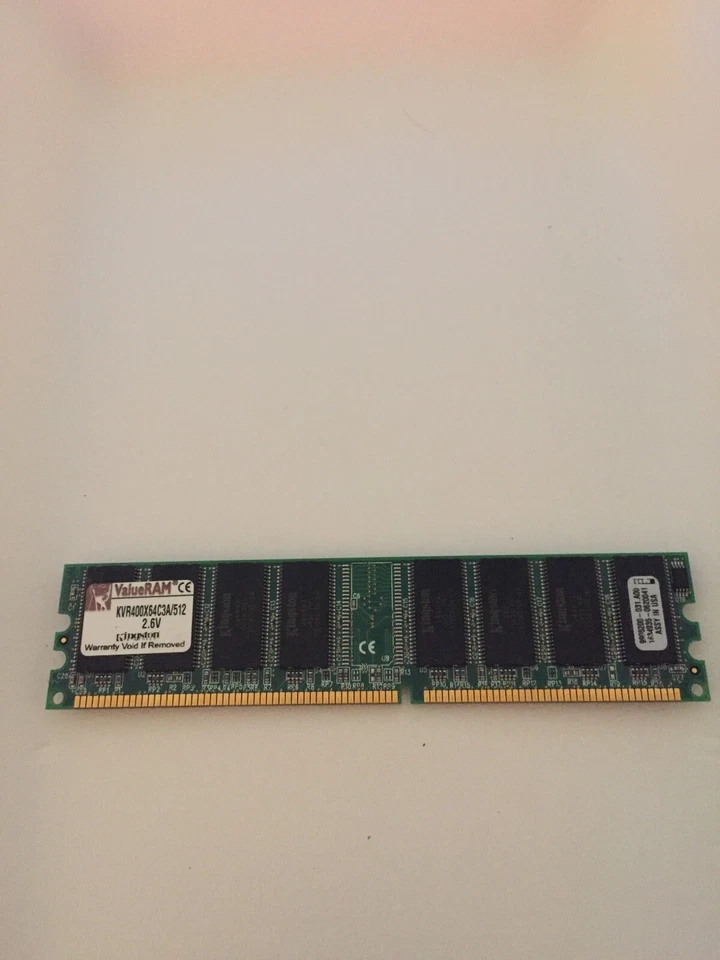 Kingston PC-3200 512MB DIMM 400 MHz DDR SDRAM Memory (KVR400X64C3A/512) - Image 1 of 1
