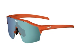 KOO Alibi Cycling Sunglasses - Orange Matte w/ Green Lens - Picture 1 of 2