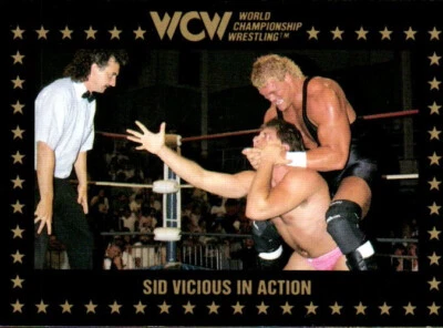 1991 Championship Marketing WCW Wrestling Card #43 Sid Vicious in Action - Image 1 of 2