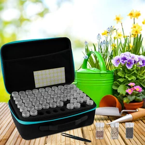 120 Slots Seed Storage Organizer Clear Seed Storage Container Portable AmxnP➳ - Picture 1 of 11