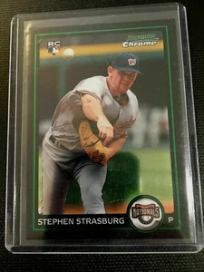 Stephen Strasburg RC 2010 BOWMAN Chrome Rookie # 205  mint  from pack - Picture 1 of 2