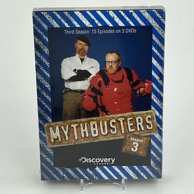 NEW Mythbusters Season 3 Complete 15 Episodes DVD Discovery Channel RARE Sealed - Image 1 of 4